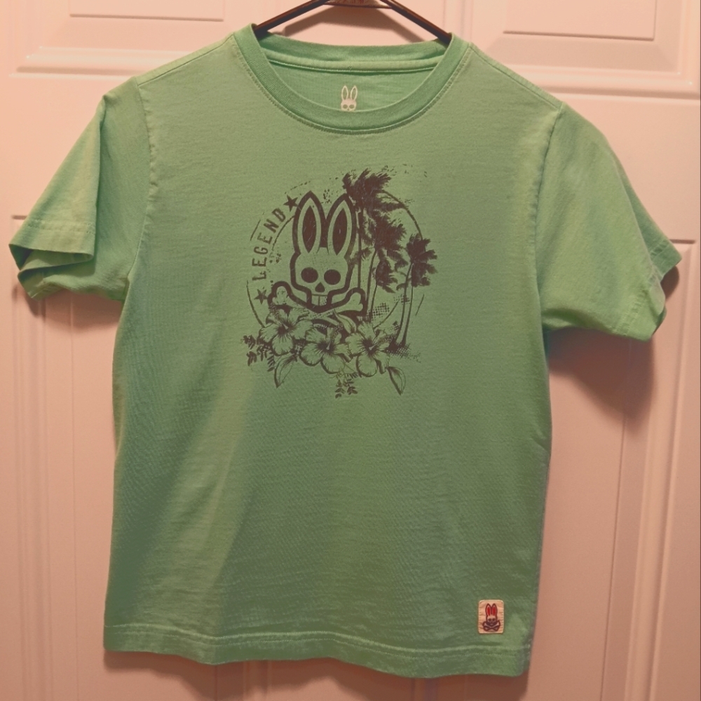 Psycho Bunny Green Kids T-Shirt